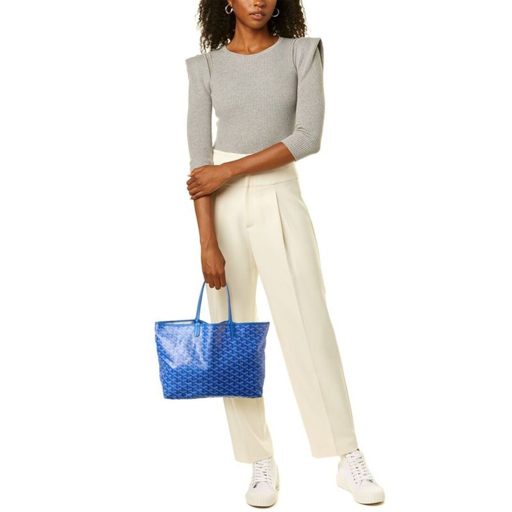 Goyard Blue Goyardine Canvas St. Louis Pm (Authentic Pre-Owned) - Picture 5 of 5